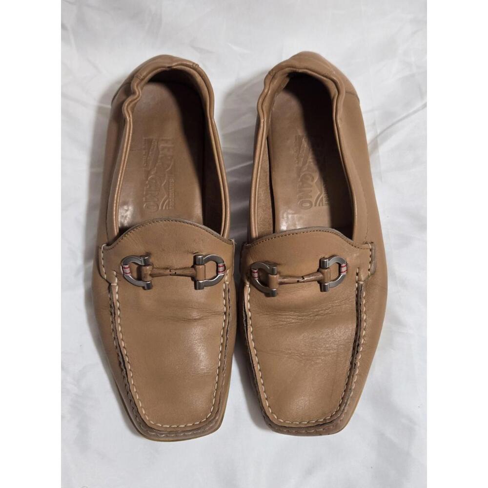 Salvatore Ferragamo Men's Leather Moccosins Size 7.5 Used